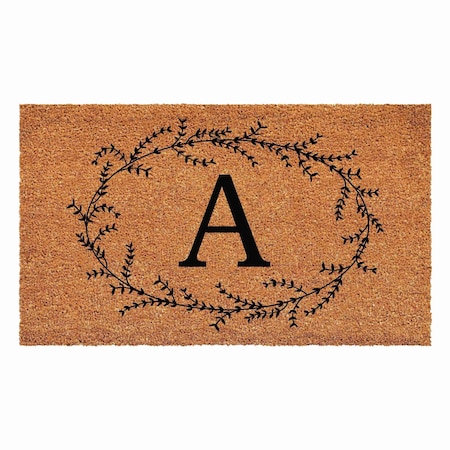 Calloway Mills Monogram Door Mat, Black, Natural, 24 in W x 48 in L 108362448A